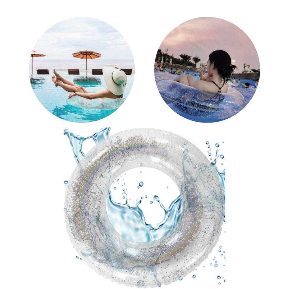 Piepūšamais rinķis ar spīdumiem