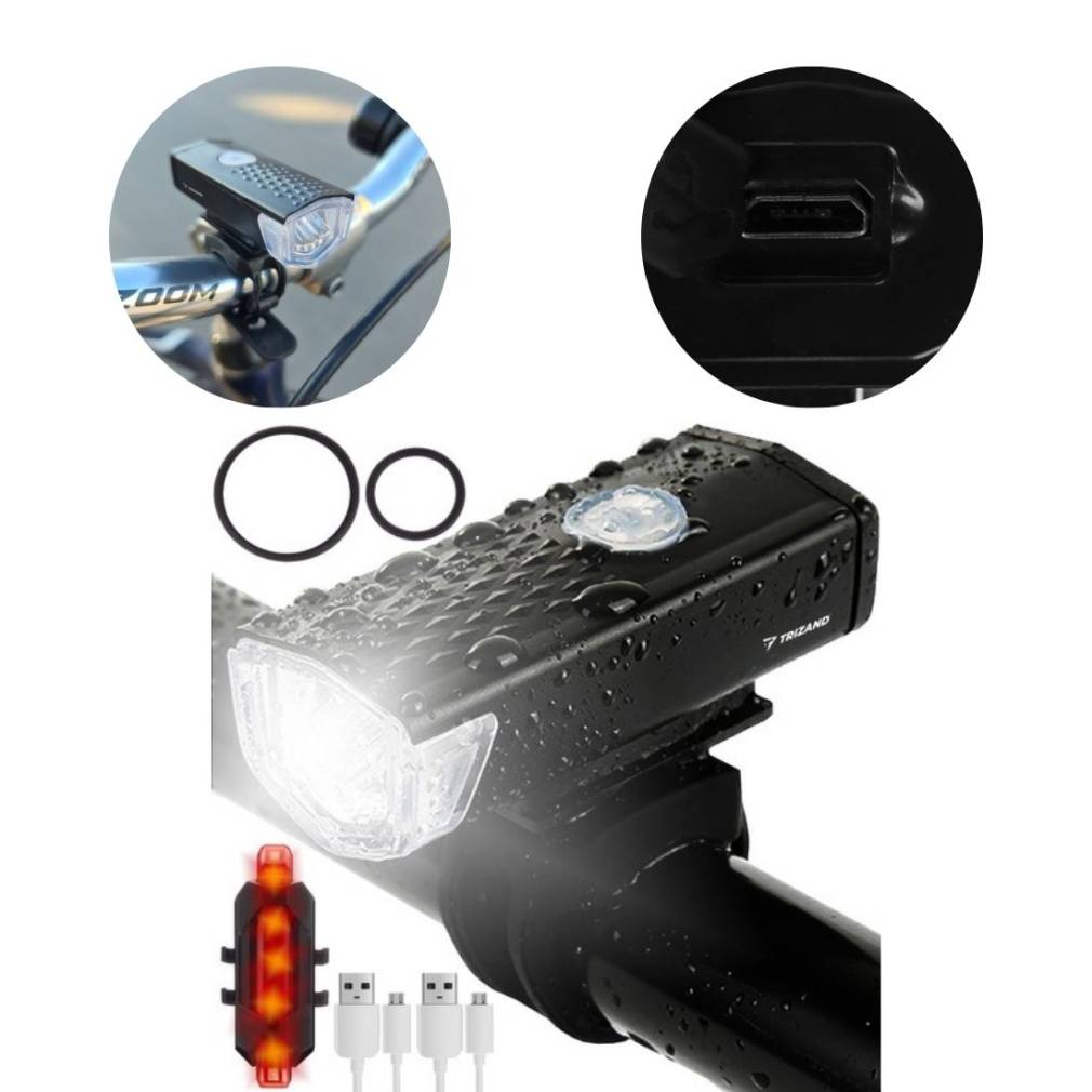 USB Led velosipēda lukturis