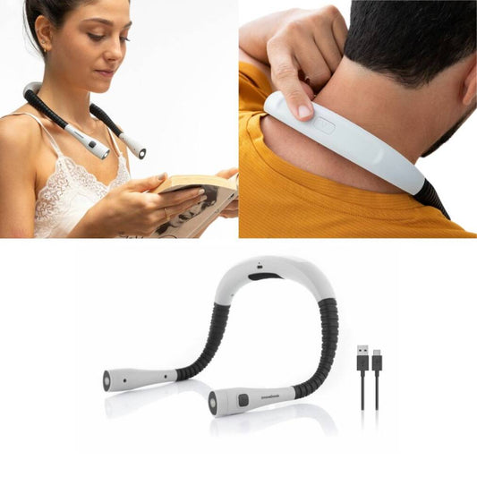 Uzlādējama kakla lasīšanas lampa LED