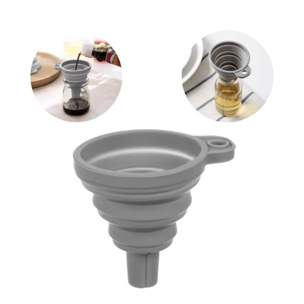 Saliekamā silikona piltuve