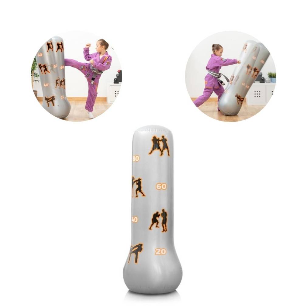 Bērnu piepūšamais boksa maiss ar statīvu