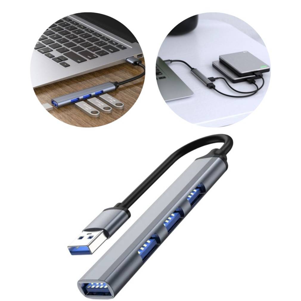 USB adapteris — 4 porti 3.0 + 2.0