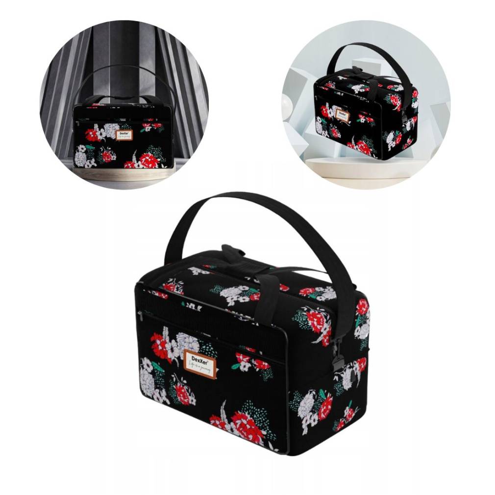 Pink-Flow ceļojumu soma Rozā ziedi