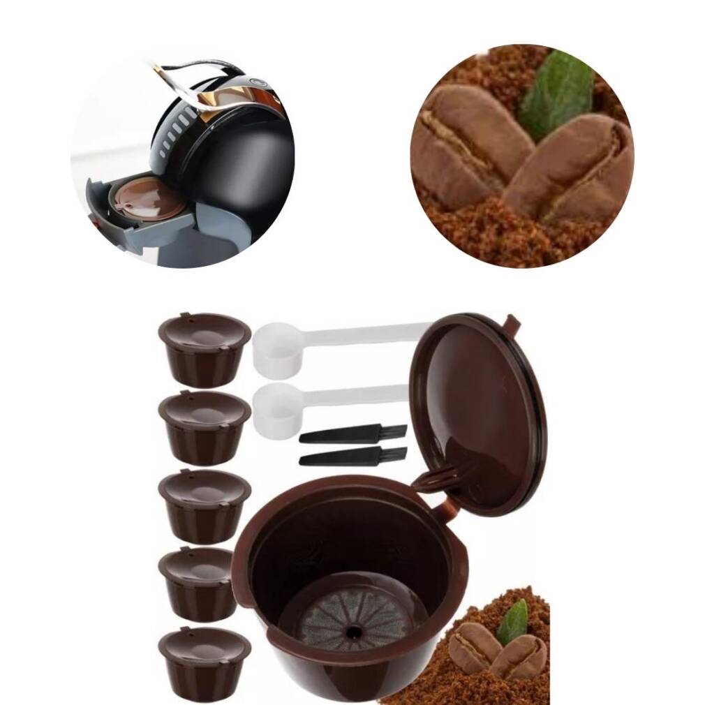 Atkārtoti lietojamās kafijas kapsulas - 6 gab