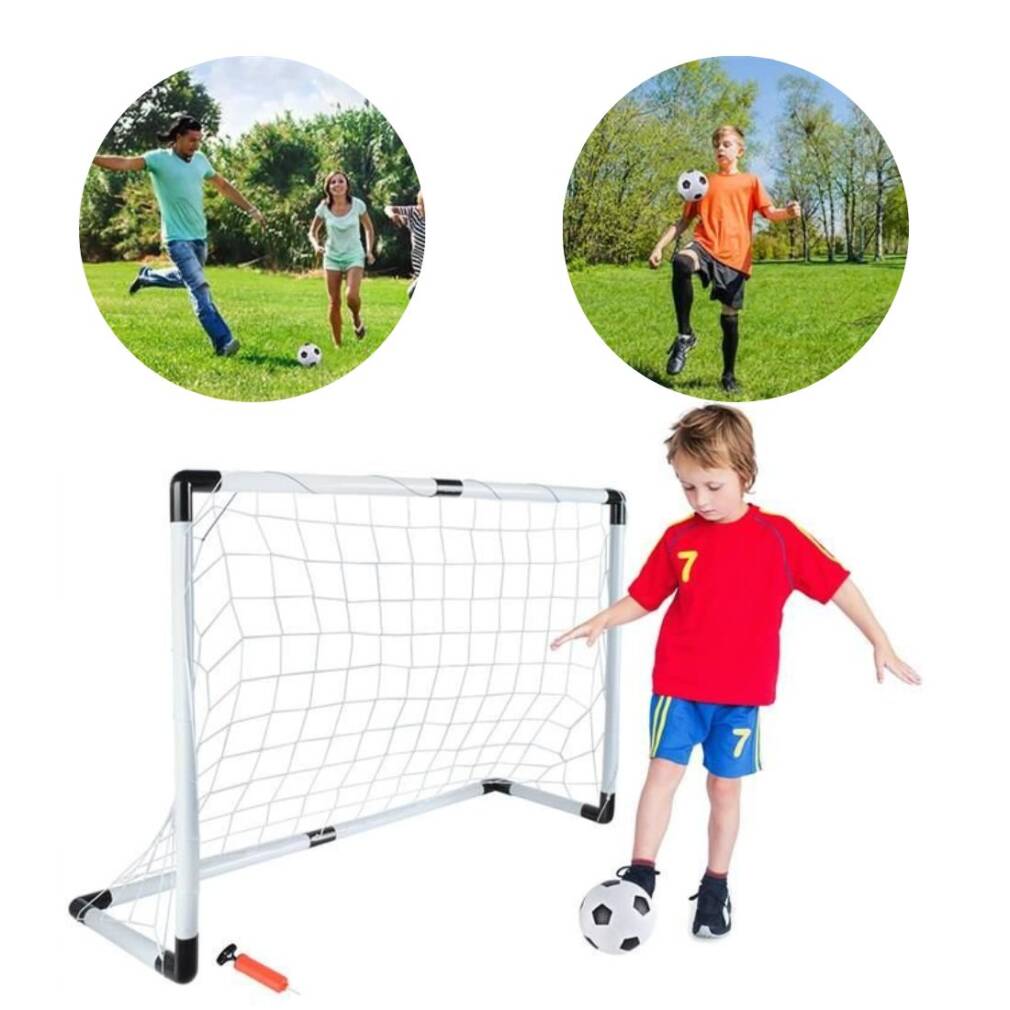 Futbola vārti + bumba + sūknis