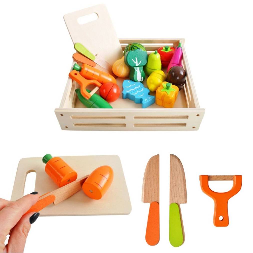 Koka dārzeņi griešanai