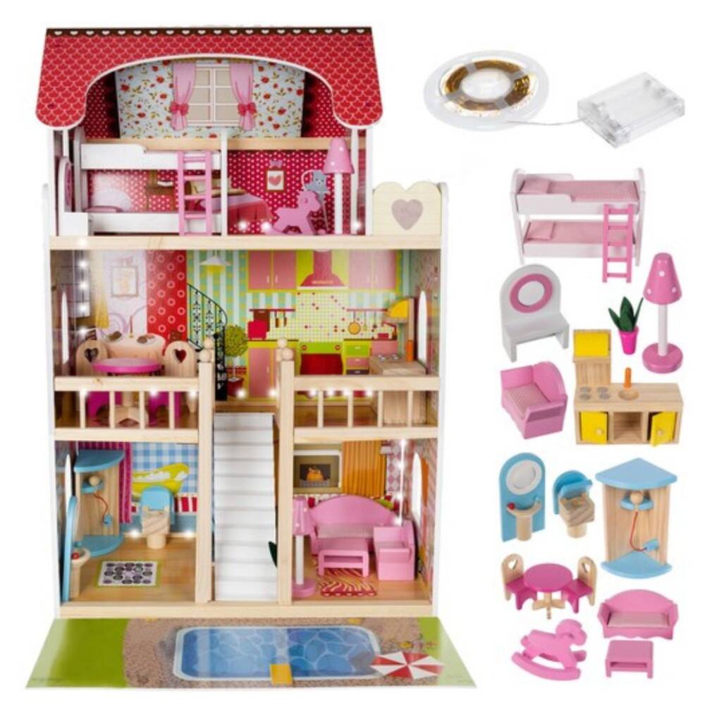 Koka leļļu namiņš — villa ar peldbaseinu