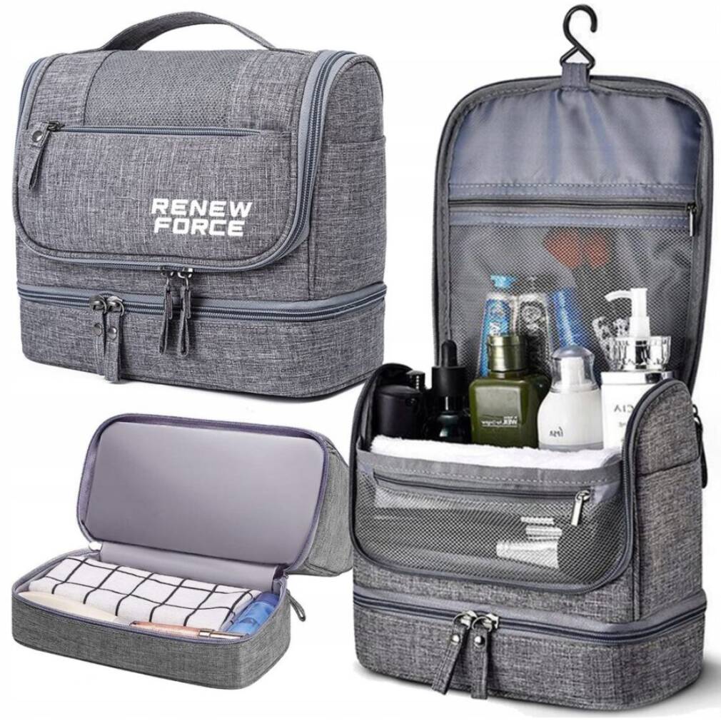 Kosmētikas soma pelēka