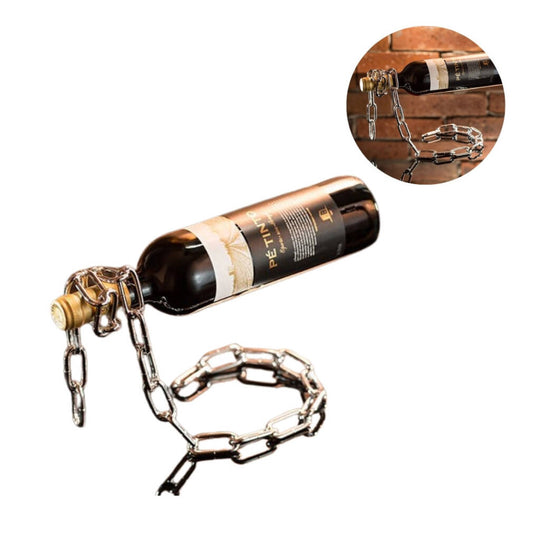 Vīna pudeļu turētājs maģiskā ķēde