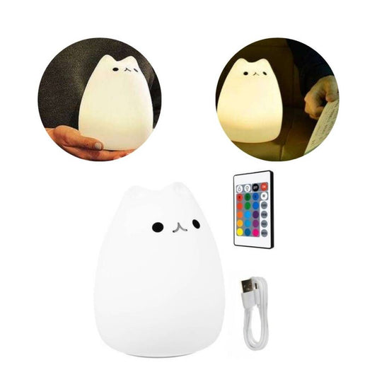 Led naktslampa - kaķēns