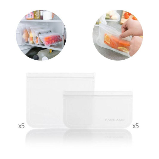 Atkārtoti lietojams pārtikas maisiņu komplekts