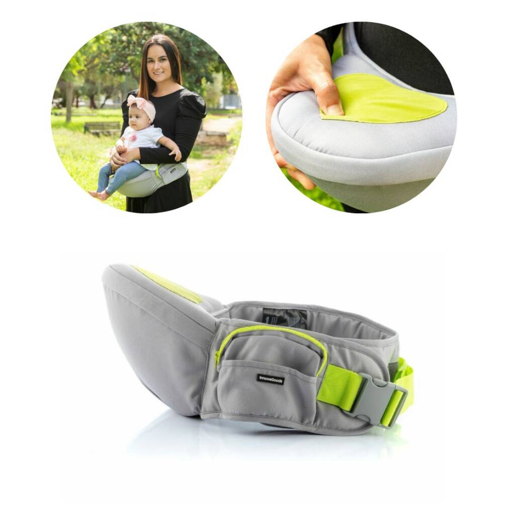 Vidukļa jostas bērnu pārvadātājs ar kabatām