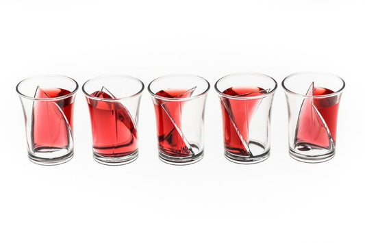 Mazās dzērienu glāzītes "Twister" 5 gab