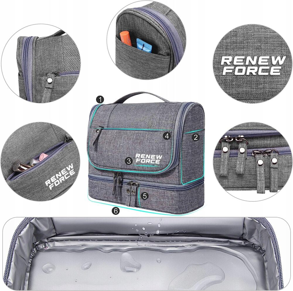 Kosmētikas soma pelēka