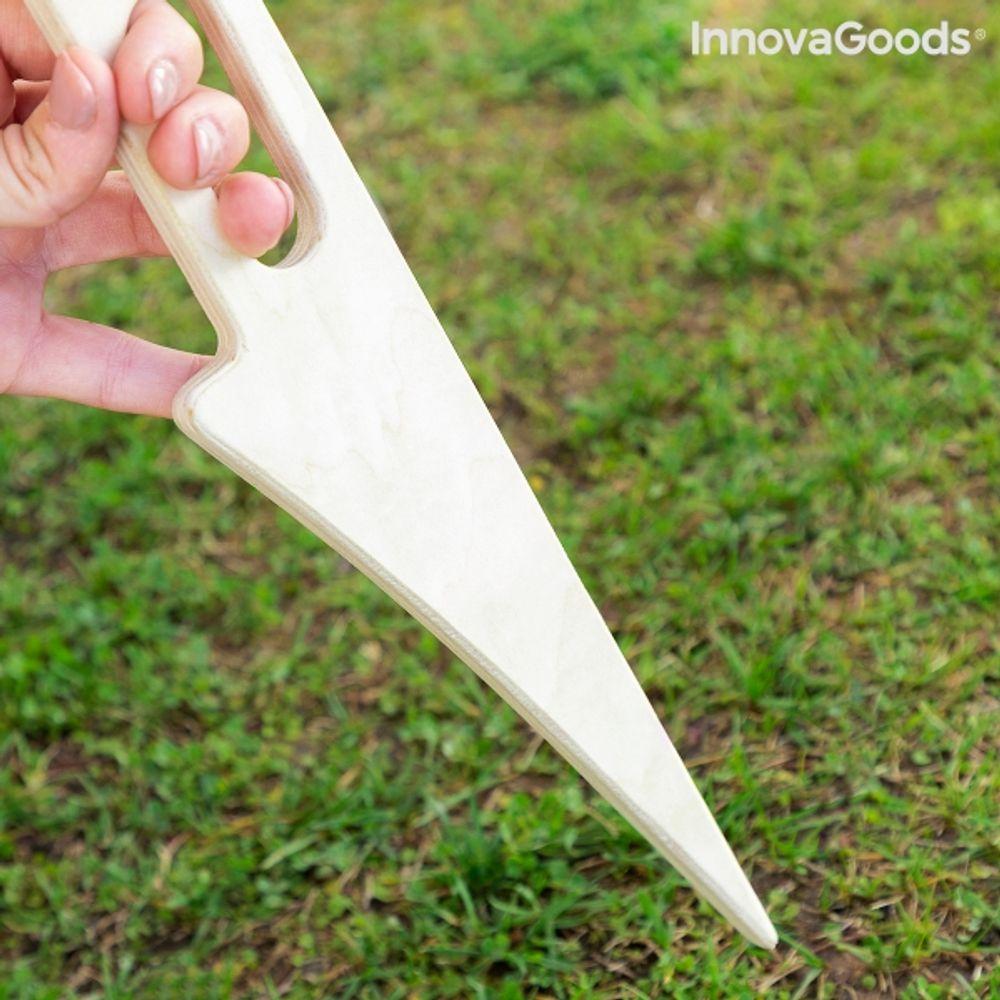 Saliekamais portatīvais vīna galds piknikam