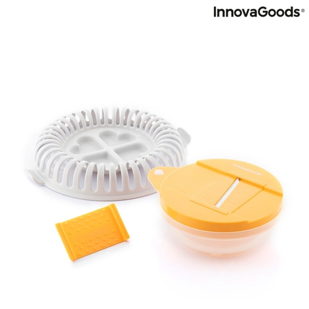 Kartupeļu čipšu pagatavošanas komplekts mikroviļņu krāsnī, griezējs un turētājs