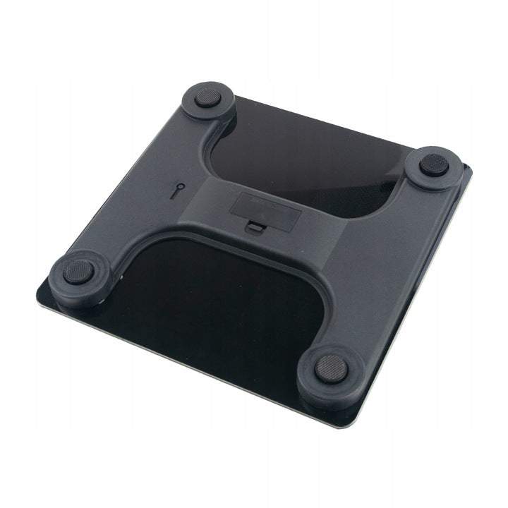 Ķermeņa gudrie Bluetooth svari ar telefona aplikāciju melnā krāsā