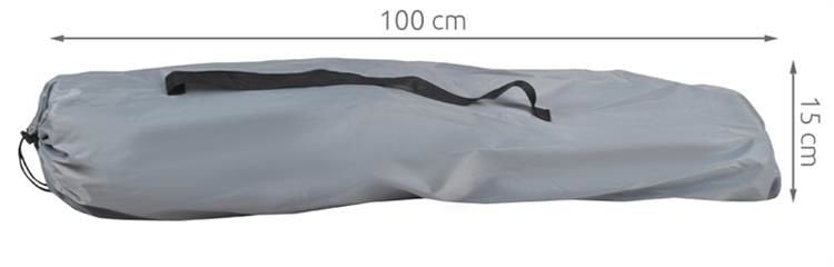 Melns un pelēks makšķerēšanas krēsls