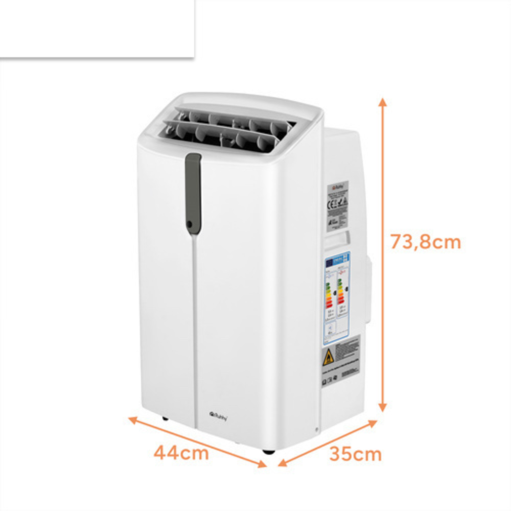 Mobilais kondicionieris 12000 BTU 3.5kW WiFi 4-in-1 ar apsildi un sausināšanu