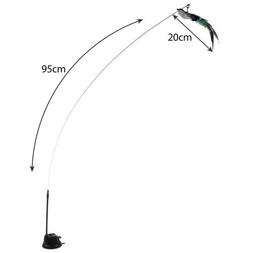 Kaķu rotaļlieta ar piesūcekni