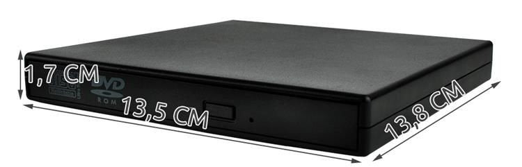 Pārnēsājams ārējais disks + kompaktdisku rakstītājs