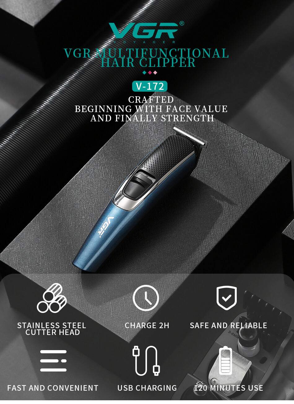 Matu un bārdas trimmeris, deguna, ausu bezvadu skūšanās mašīna 5in1