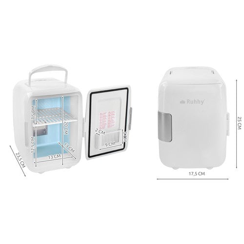 4l ceļojumu ledusskapis - balts