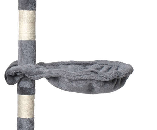 Kaķu koks 118 cm pelēks