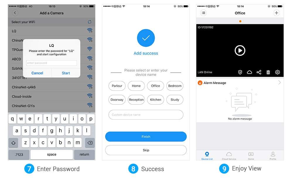 Mini bezvadu novērošanas kamera