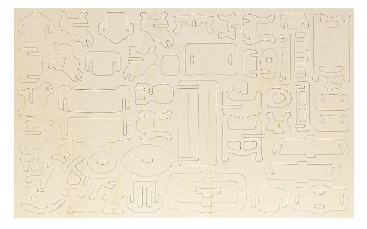 Koka leļļu mēbeļu komplekts, 34 detaļas