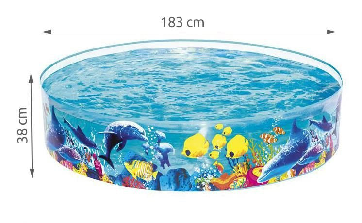 Bērnu piepūšamais baseins 183x38 cm Bestway 55030