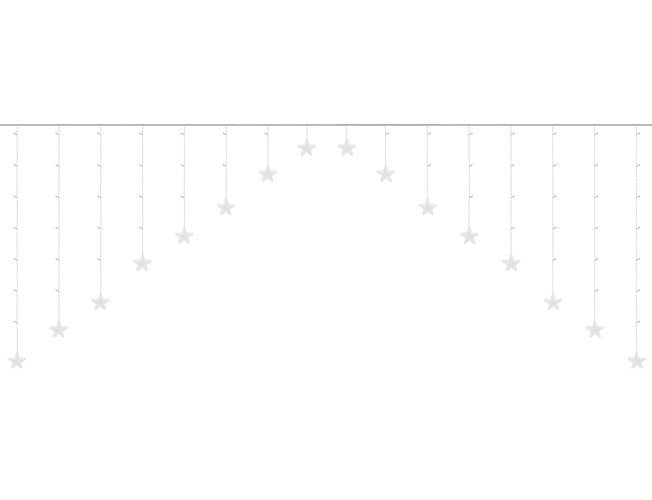 Gaismas aizkars 136 gaismas diodes - silti balta 31 V Kś11337