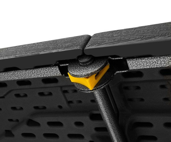 Saliekams dārza galds, melns, 180 cm