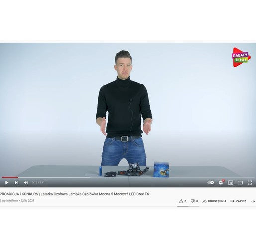 Priekšējais lukturis 5 x Led T6 Cree