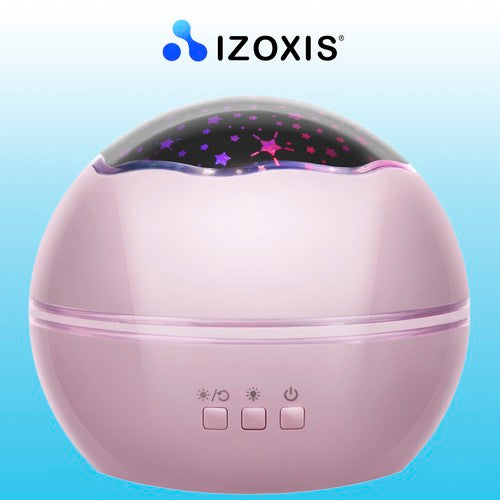 Naktslampiņa ar projektoru - rozā Lp16859