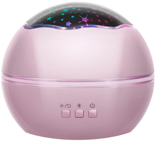 Naktslampiņa ar projektoru - rozā Lp16859