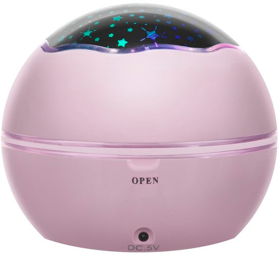 Naktslampiņa ar projektoru - rozā Lp16859