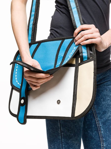 Karikatūras soma 3D - zila