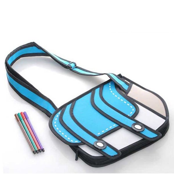 Karikatūras soma 3D - zila