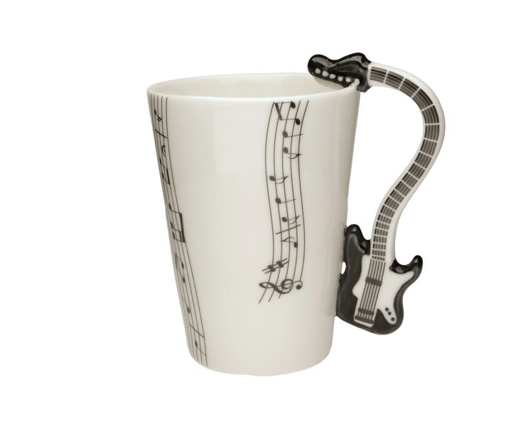 Mūzikas krūze - MELNĀ ĢITĀRA