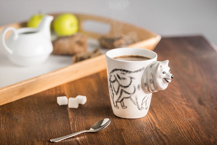 Dzīvnieku krūze 3D - suns