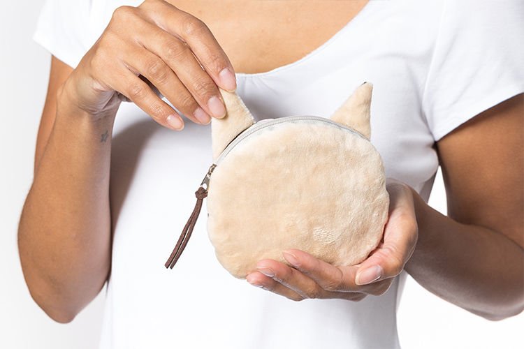 3D Cat monētu maisiņa modelis 1