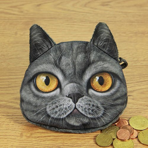 3D Cat monētu maisiņa modelis 4