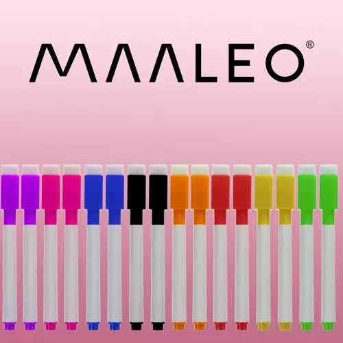 Sausās dzēšanas marķieri - 16 gabalu komplekts Maaleo