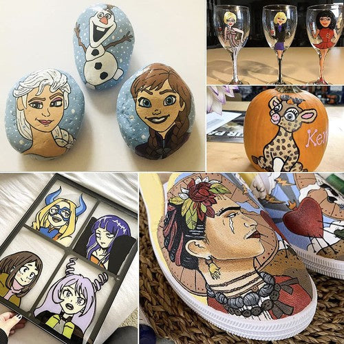 Akrila marķieru komplekts - 12 gab. Maaleo