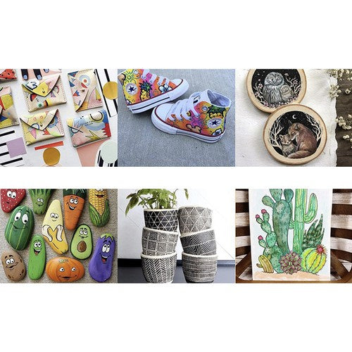 Akrila marķieru komplekts - 12 gab. Maaleo