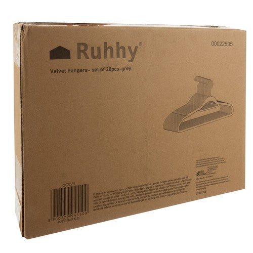 Drēbju pakaramais 20 gab. - pelēks Ruhhy