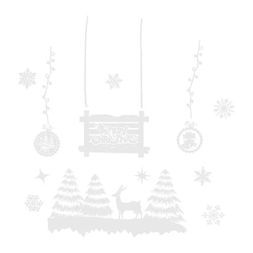 Ziemassvētku logu uzlīmes Ruhhy