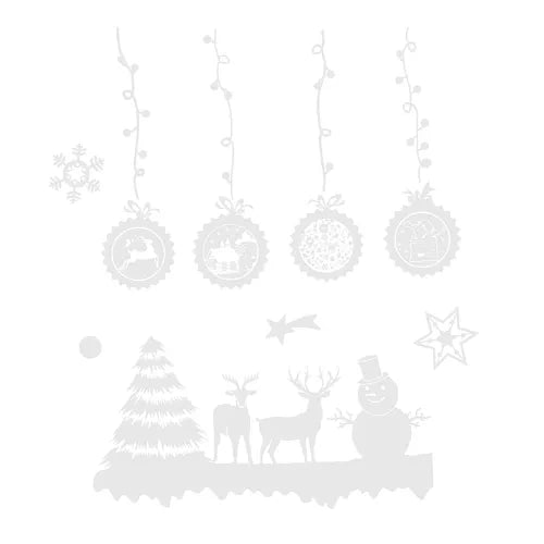 Ziemassvētku logu uzlīmes Ruhhy