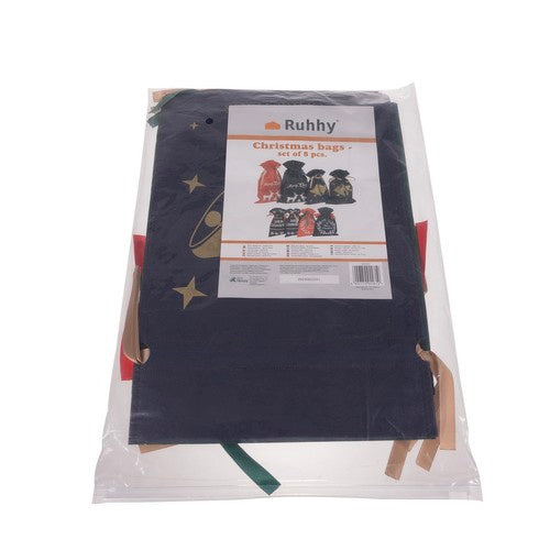 Ziemassvētku maisiņu komplekts - 8 gab. Ruhhy